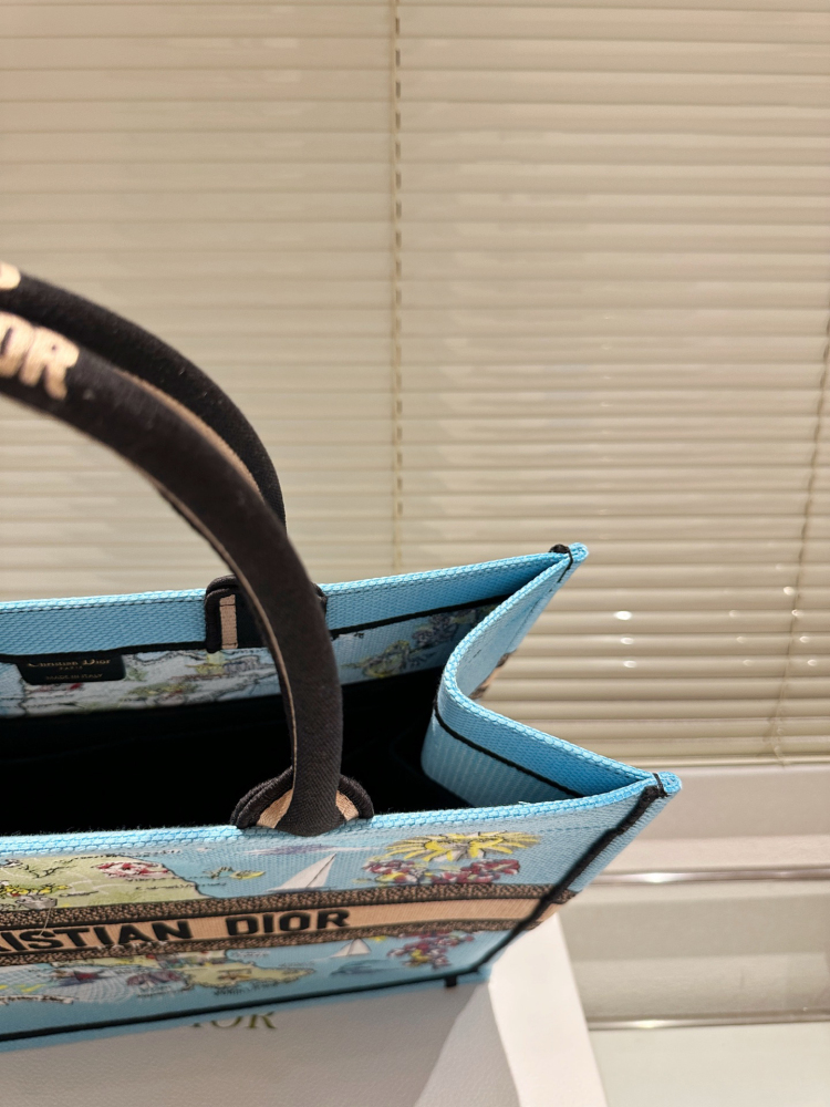Dior original embroidery, jacquard pattern, tote bag