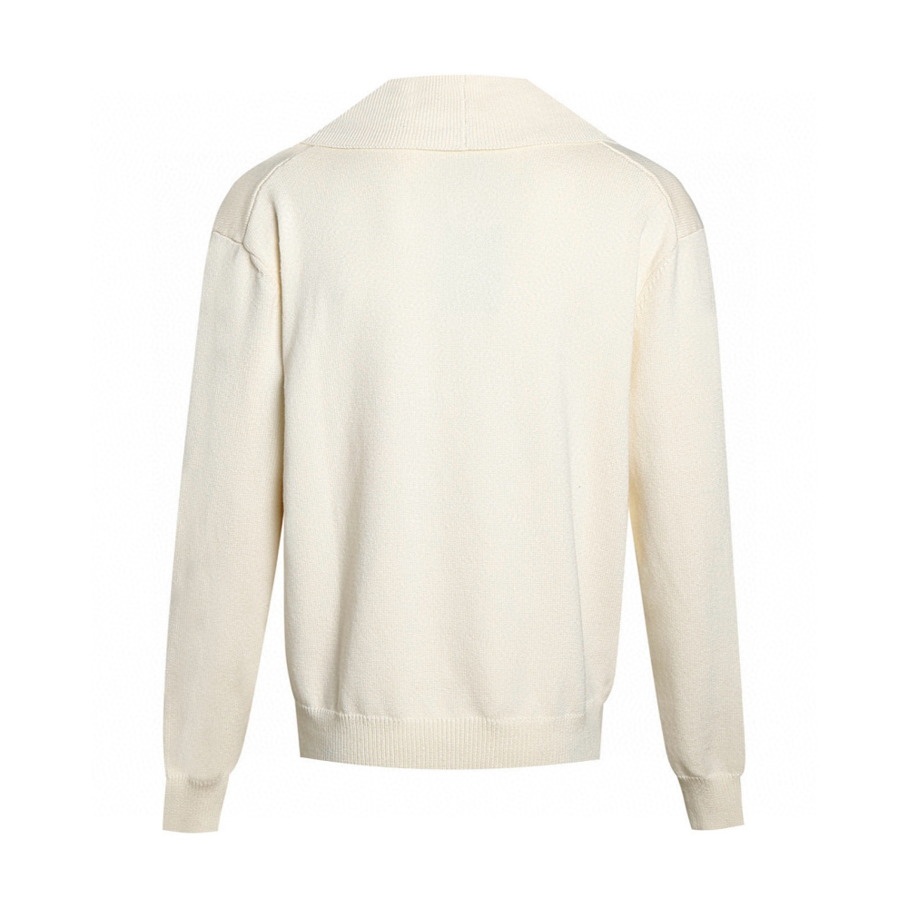 LOUIS VUITTON Hand-sewn logo wool cardigan