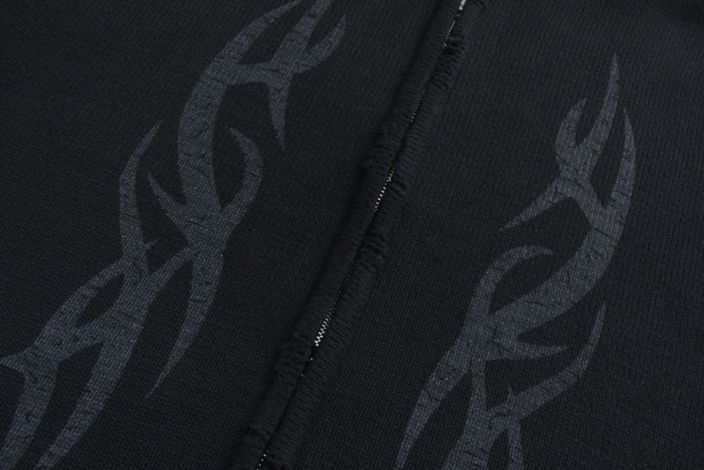 Balenciaga Flame Totem Zip Pullover