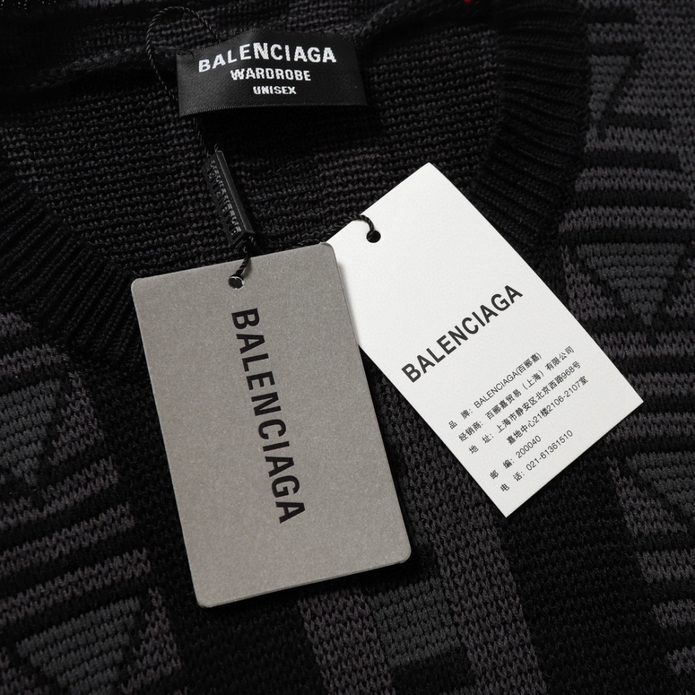 Balenciaga Geometric Pattern Sweater
