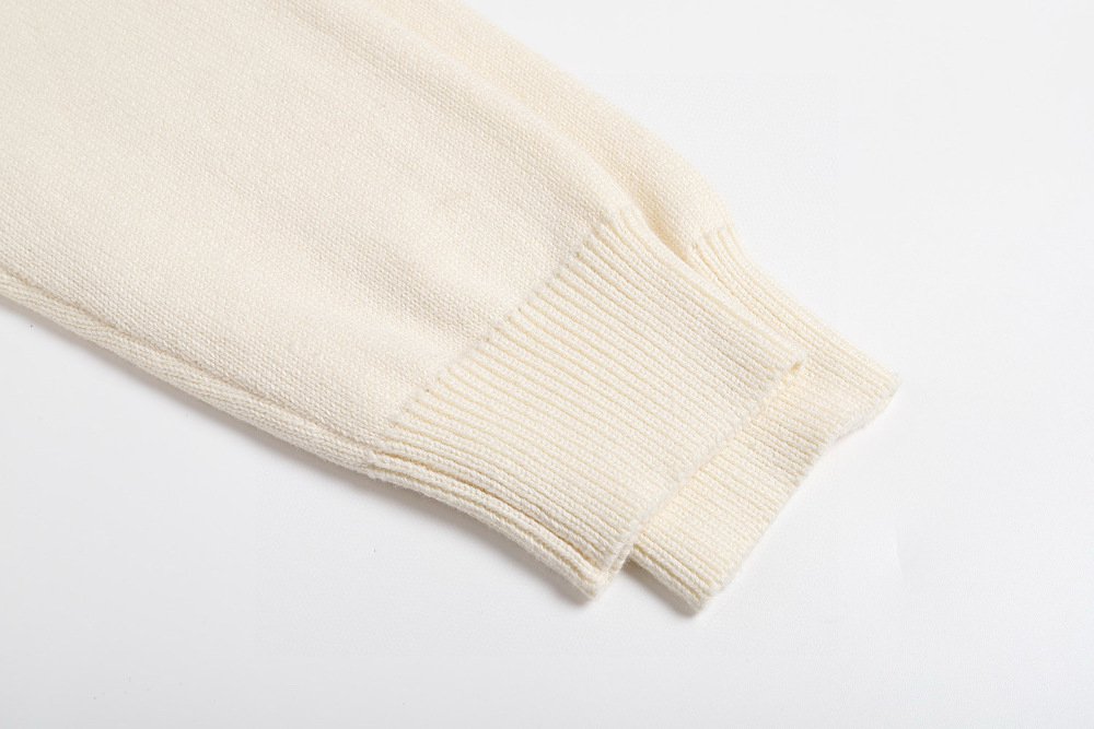 LOUIS VUITTON Hand-sewn logo wool cardigan