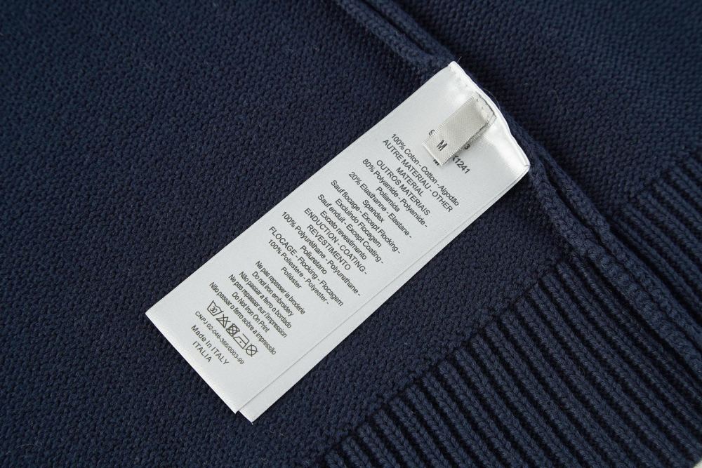 Dior New Embroidered Knit Pullover Round-neck Sweater