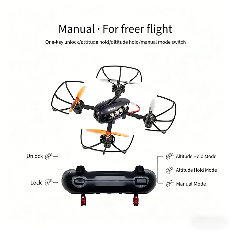 F121 PRO FPV Racing Drone - Coreless Brushless Multirotor with Camera, VTX, Beacon & Battery