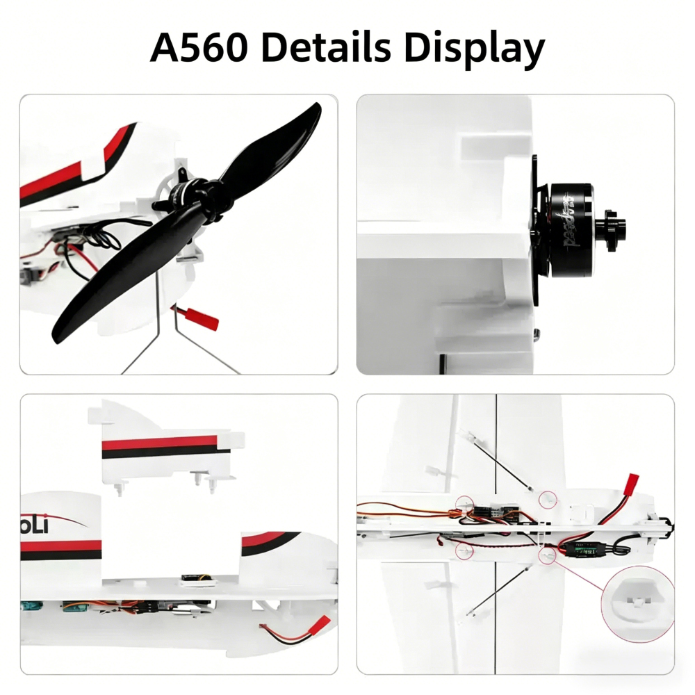 A560 One-key Hover Brushless 3D Aerobatic Fixed-wing Model Aircraft