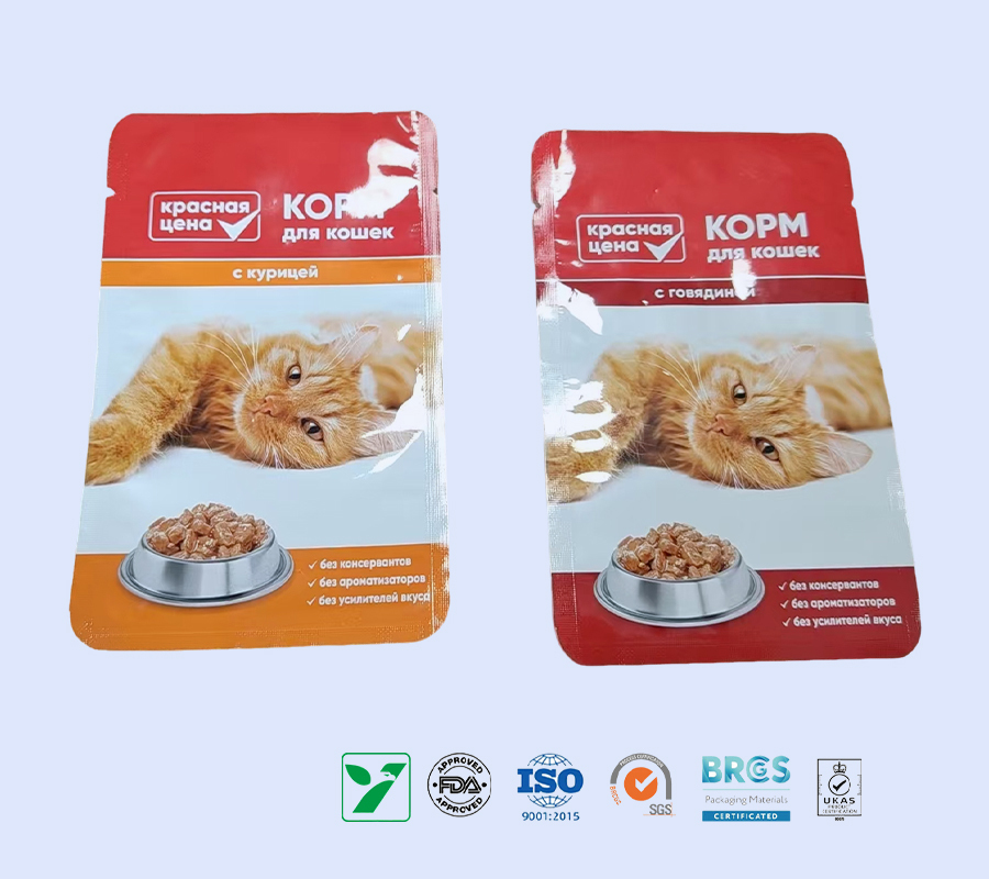 121°C Retort 3-Side Seal Pouch – For Pet Wet Food,Spout pouch, Retort Pouch, Doypack, Stand-up Pouch - A Flexible Packaging Manufacturer | YINGZHICAI PACKAGING,121°C Retort 3-Side Seal Pouch – For Pet Wet Food