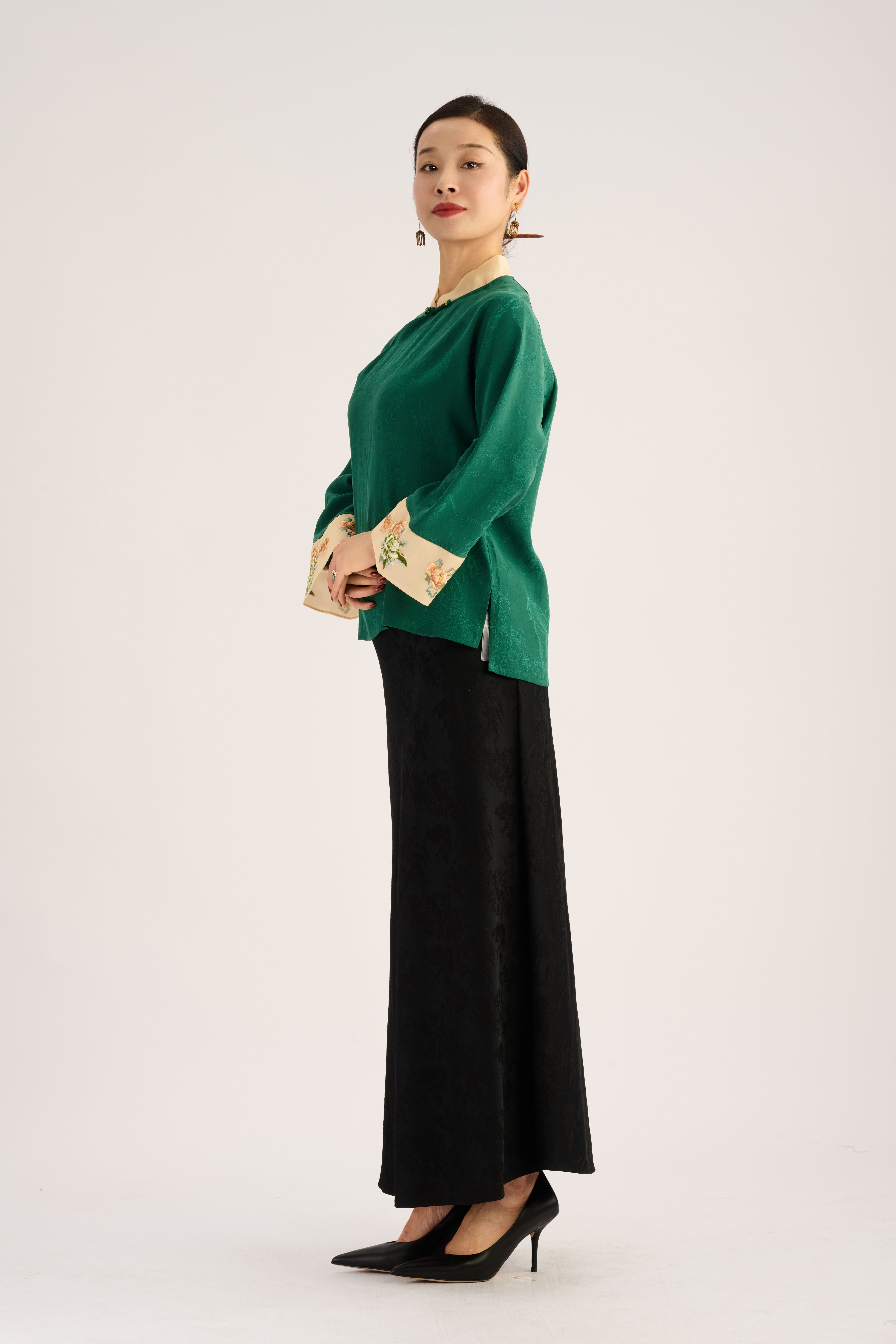 Lvluo Pattern Blouse