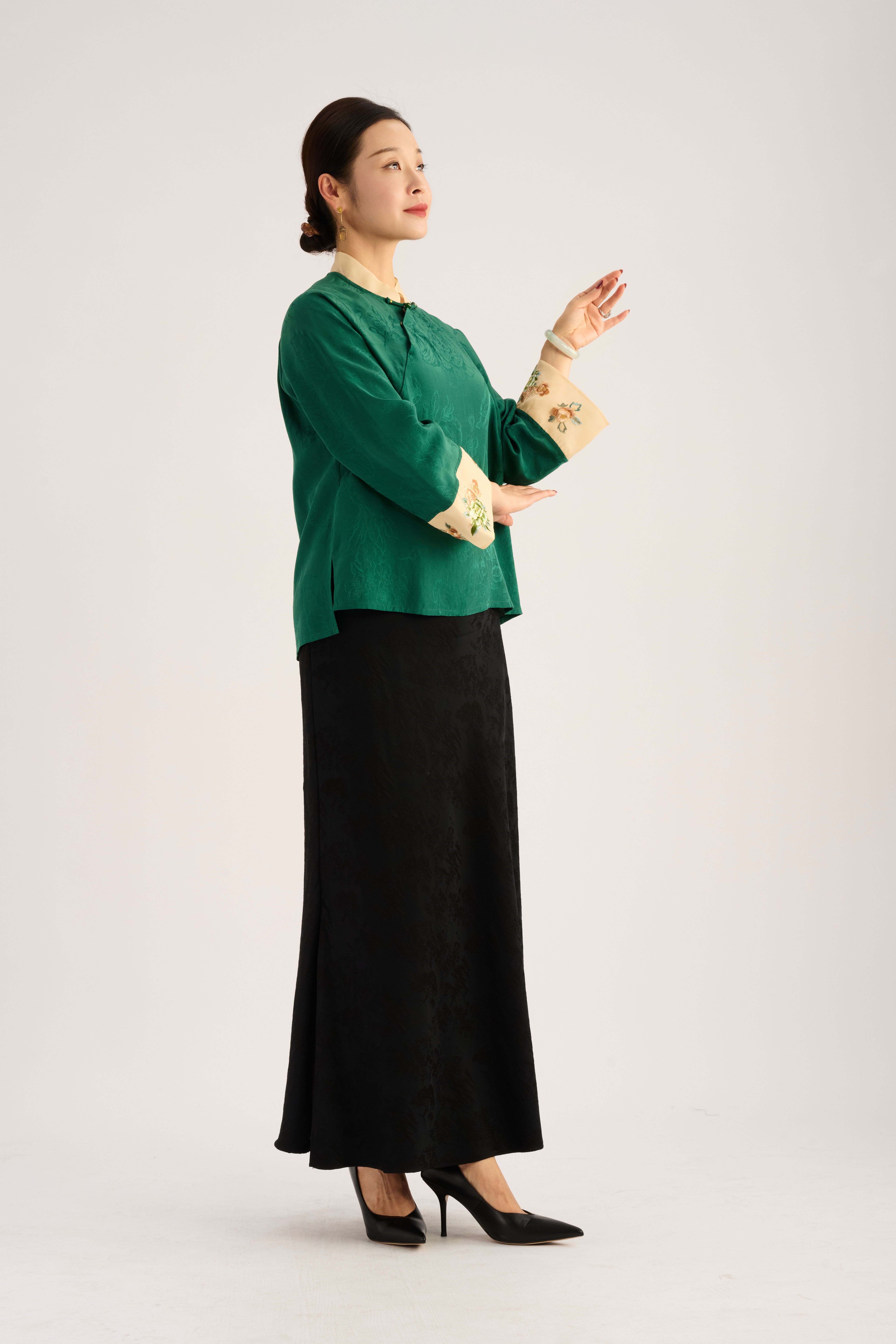 Lvluo Pattern Blouse