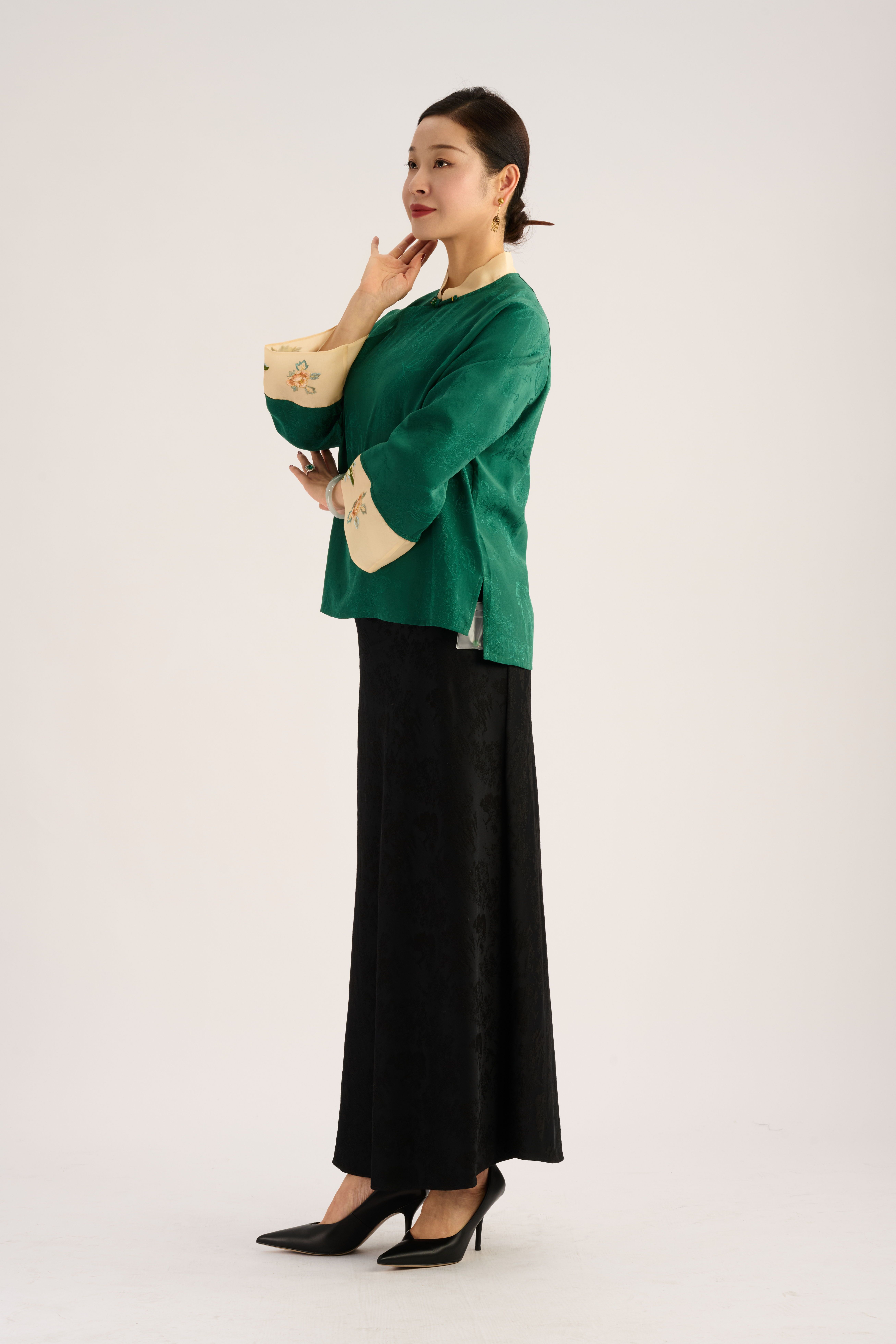 Lvluo Pattern Blouse