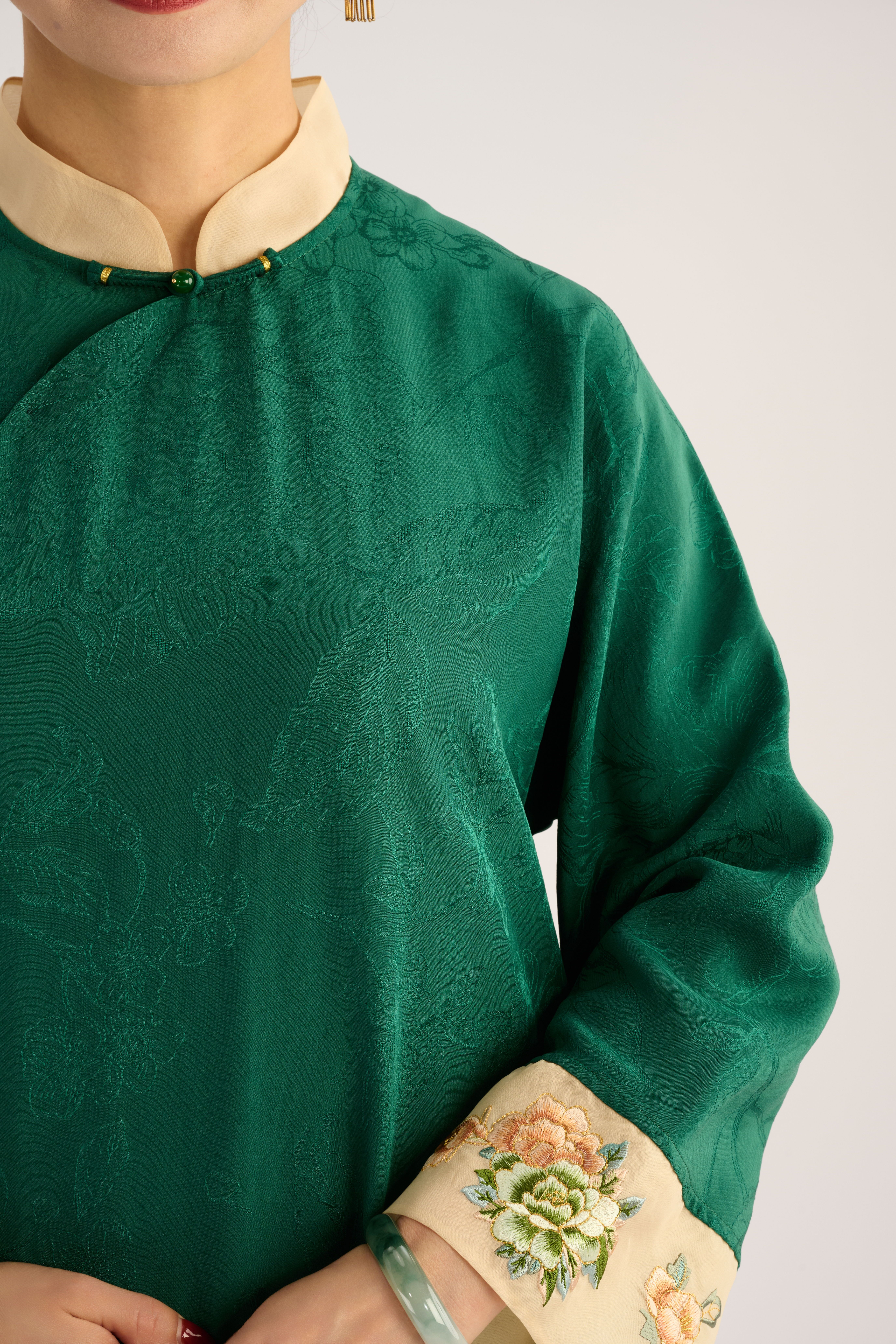 Lvluo Pattern Blouse