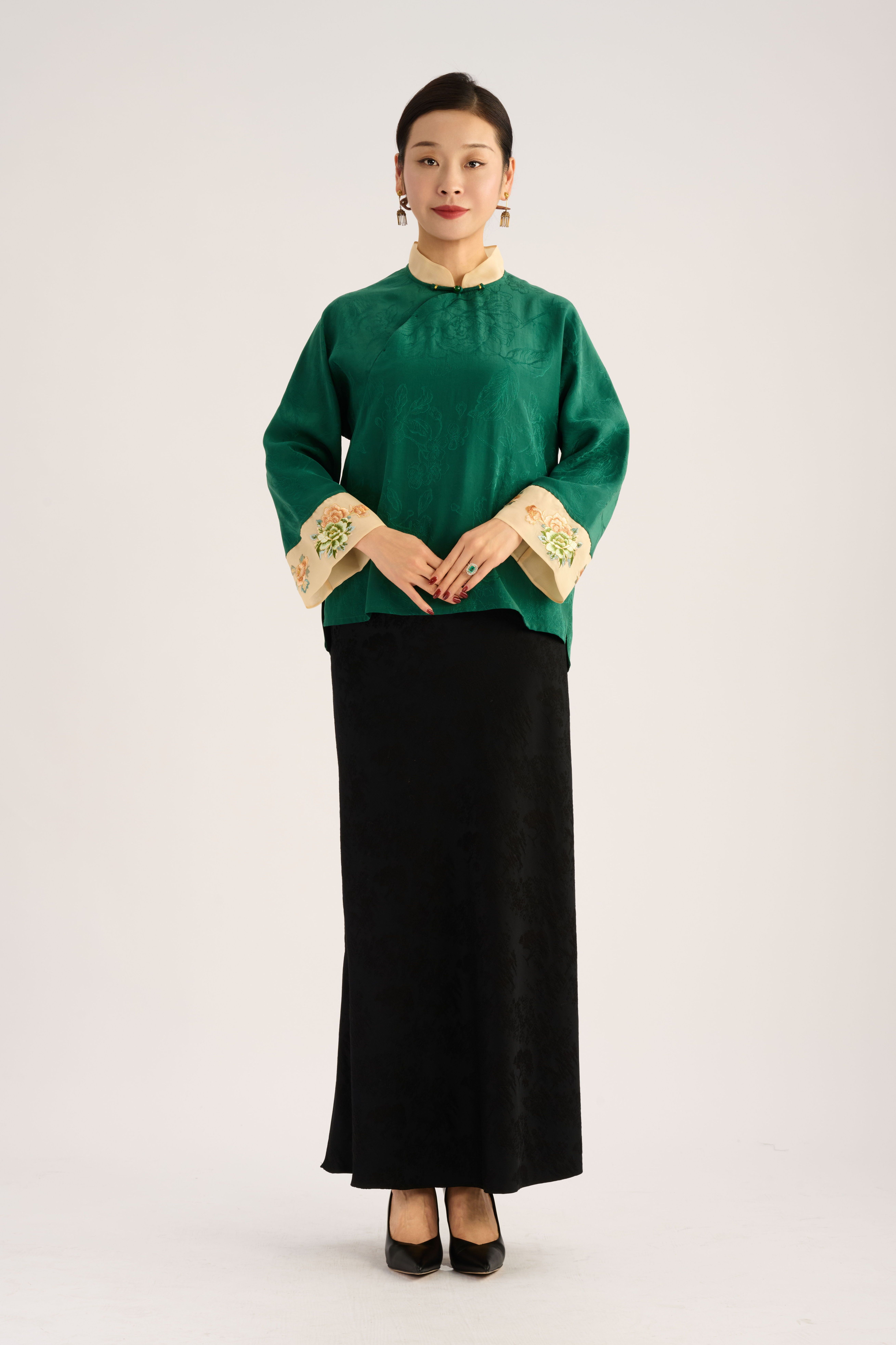 Lvluo Pattern Blouse