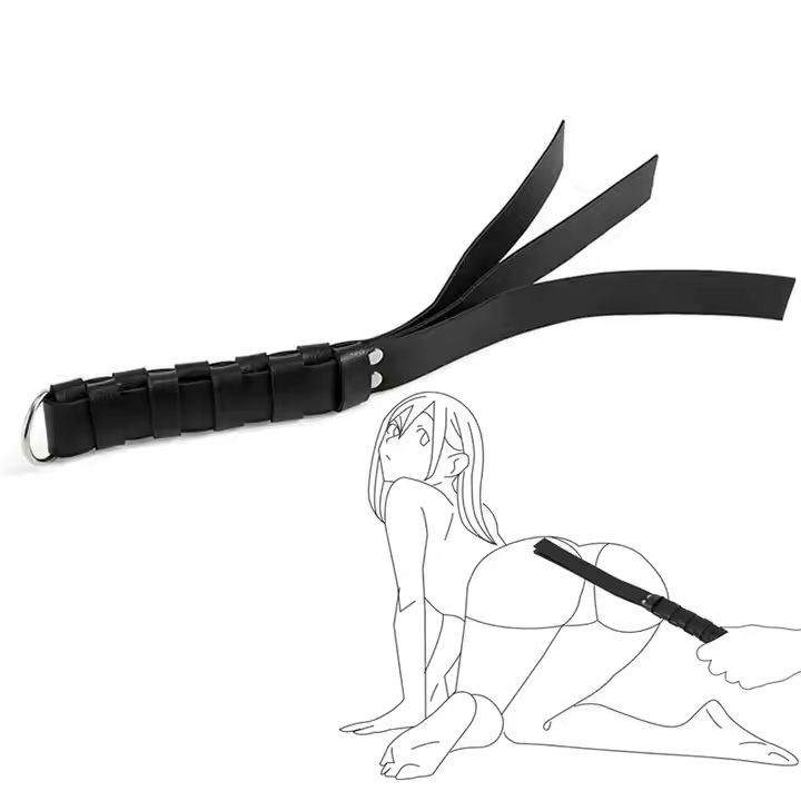 Bondage Gear Adult Sex Toys Kit PU Leather Single Strip Shape Paddle with Whip Black Juguetes Sexuales BDSM Mask