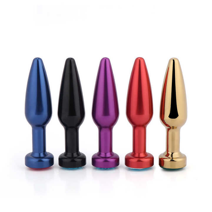 Aluminium Alloy Anal Plug Sex Toys for Women and Men Metal Bullet Butt Plug Colorful Juguetes Sexuales
