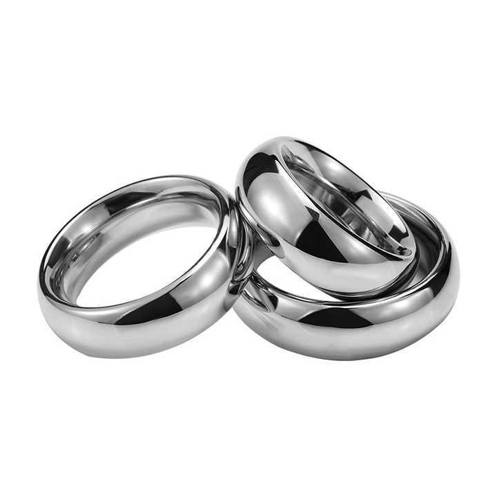 Men's Stainless Steel Cock Ring Penis Toys Ball Stretcher Sex Toys for Delay Ejaculation Juguetes Sexuales for Men