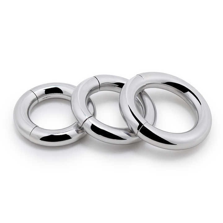 Magnetic Weighted Penis Cock Ring Stainless Steel Sex Toy for Men Magnetic Ball Stretcher Juguetes Sexuales Juguetes Sexuales