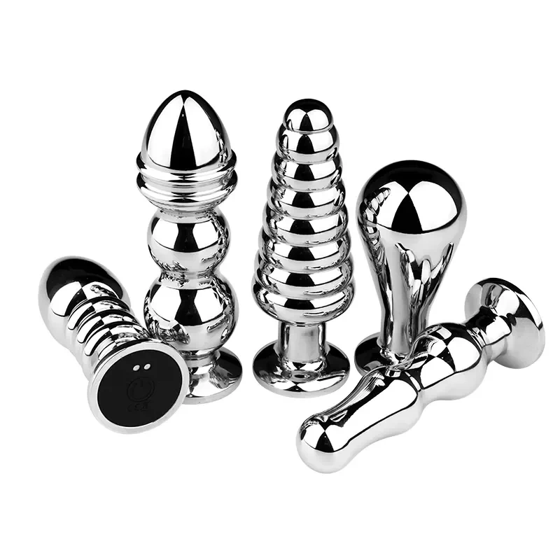 Stainless Steel Electric Remote Control Masturbator Sex Doll Dildo Vibrator Butt Plug TPE Material Sex Toys Women Packaged Bag