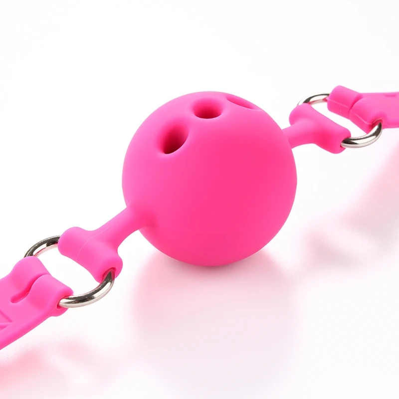 Bondage Gear in Pink Black for Women Wholesale Sale of Mouth Gag Ball BDSM Sex Toys Juguetes Sexuales