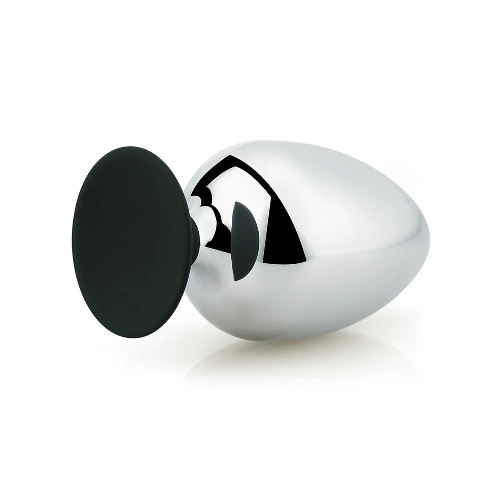 Large Size Aluminium Alloy Butt Plug Huge Silicone Cup Anal Plug Sex Toy for Men and Women Metal Material