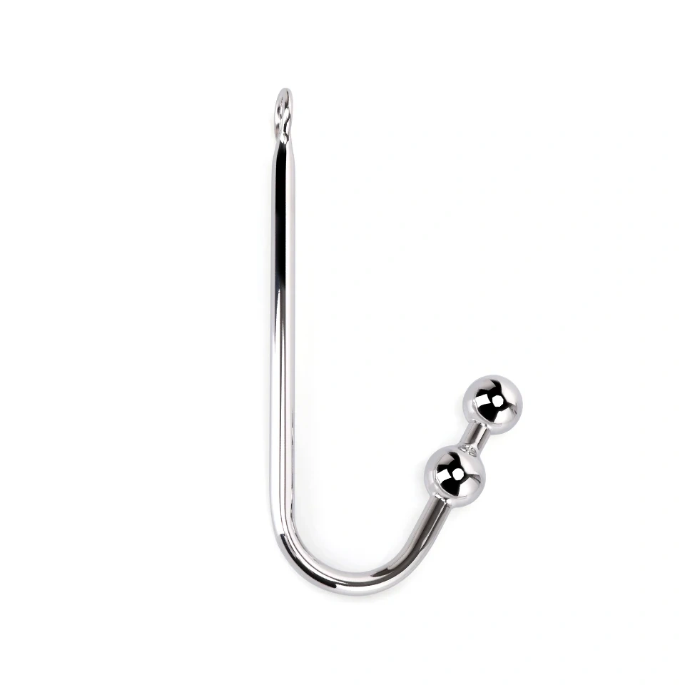 Women's Adult Sex Toys Metal Anal Hook with Two Balls for Bondage Gear and Butt Plug Play Juguetes Sexuales Anal