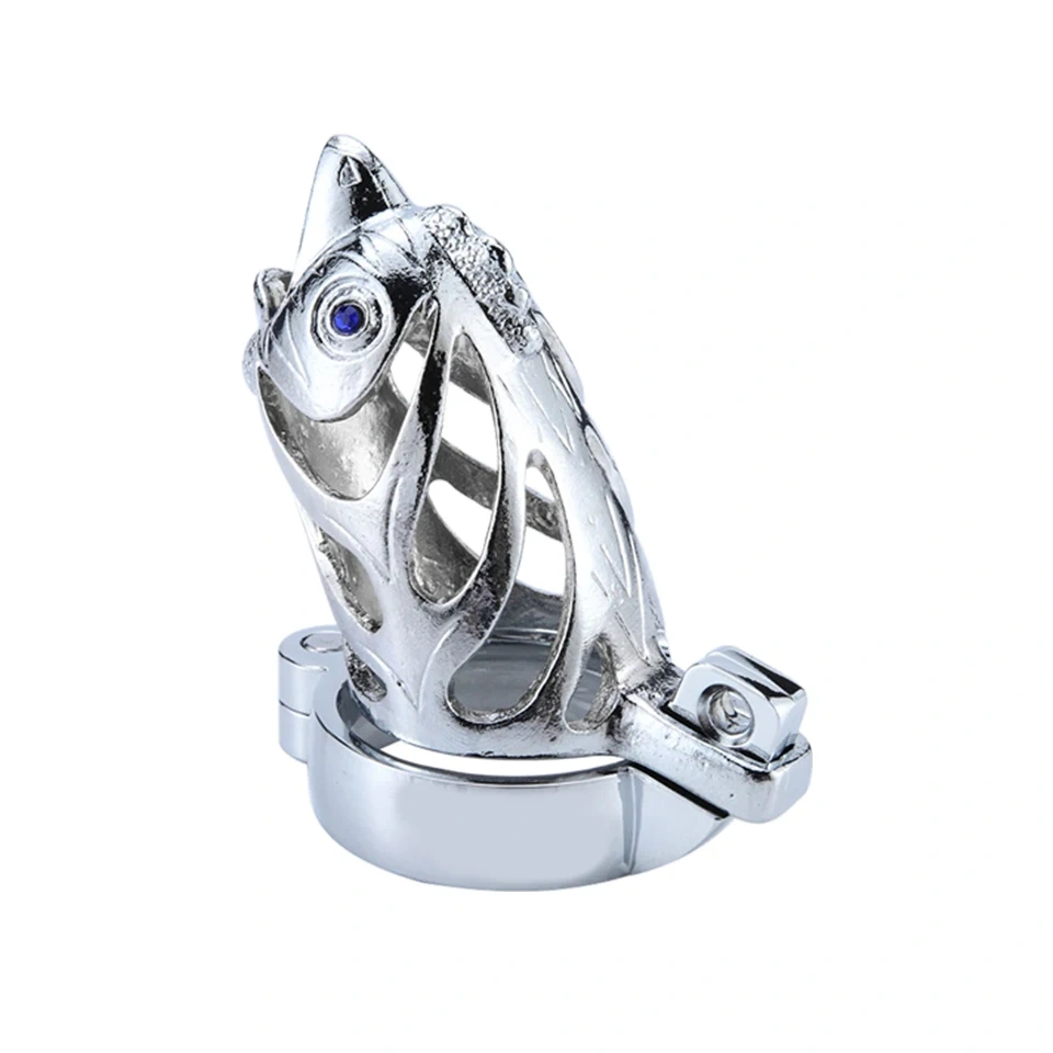 Stainless Steel Zodiac Chicken Chastity Cage Male Sex Toy Penis Lock Device BDSM Toys for Men