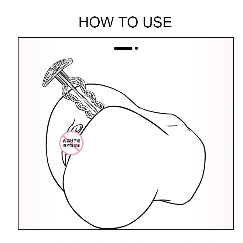 Anal Butt Plug Sex Toy Six Ball Stainless Steel Hollow Design  for Women and Men