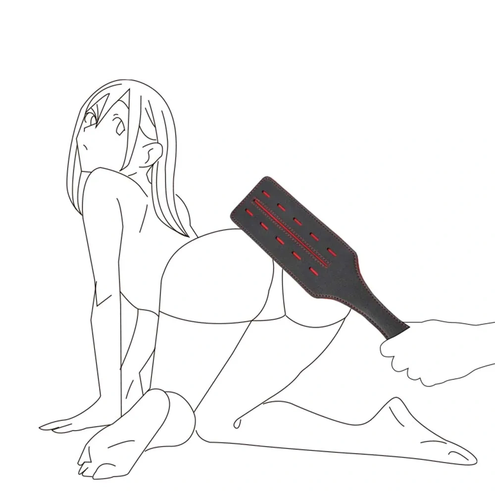 Bondage Gear Red Heart PU Leather Paddle Kit Sex Toys for Women/Men BDSM Spanking Whip Juguetes Sexuales