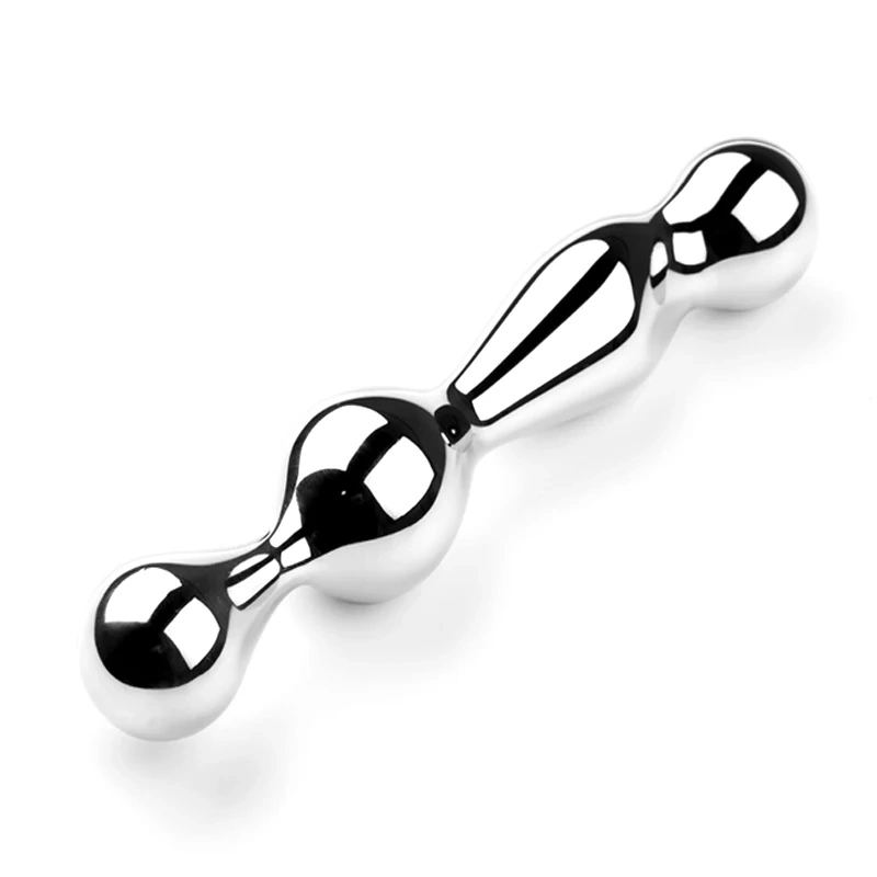Stainless Steel Anal Plug for Men/Women Round Ball Design for Prostate G-Spot Massage Butt Plug Sex Toys for Couples