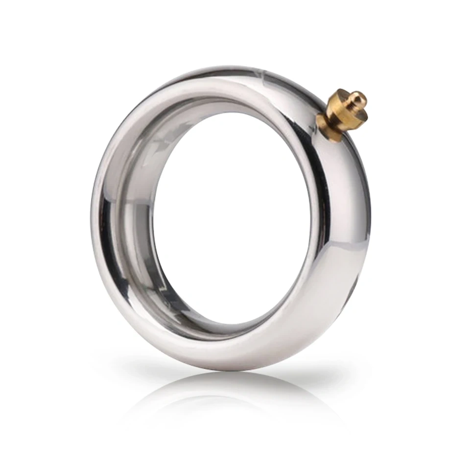 Electric Cock Ring Stainless Steel  Cock Ring Male Dick Toys Metal Penis Ring Sex Toys for Man Juguetes Sexuales