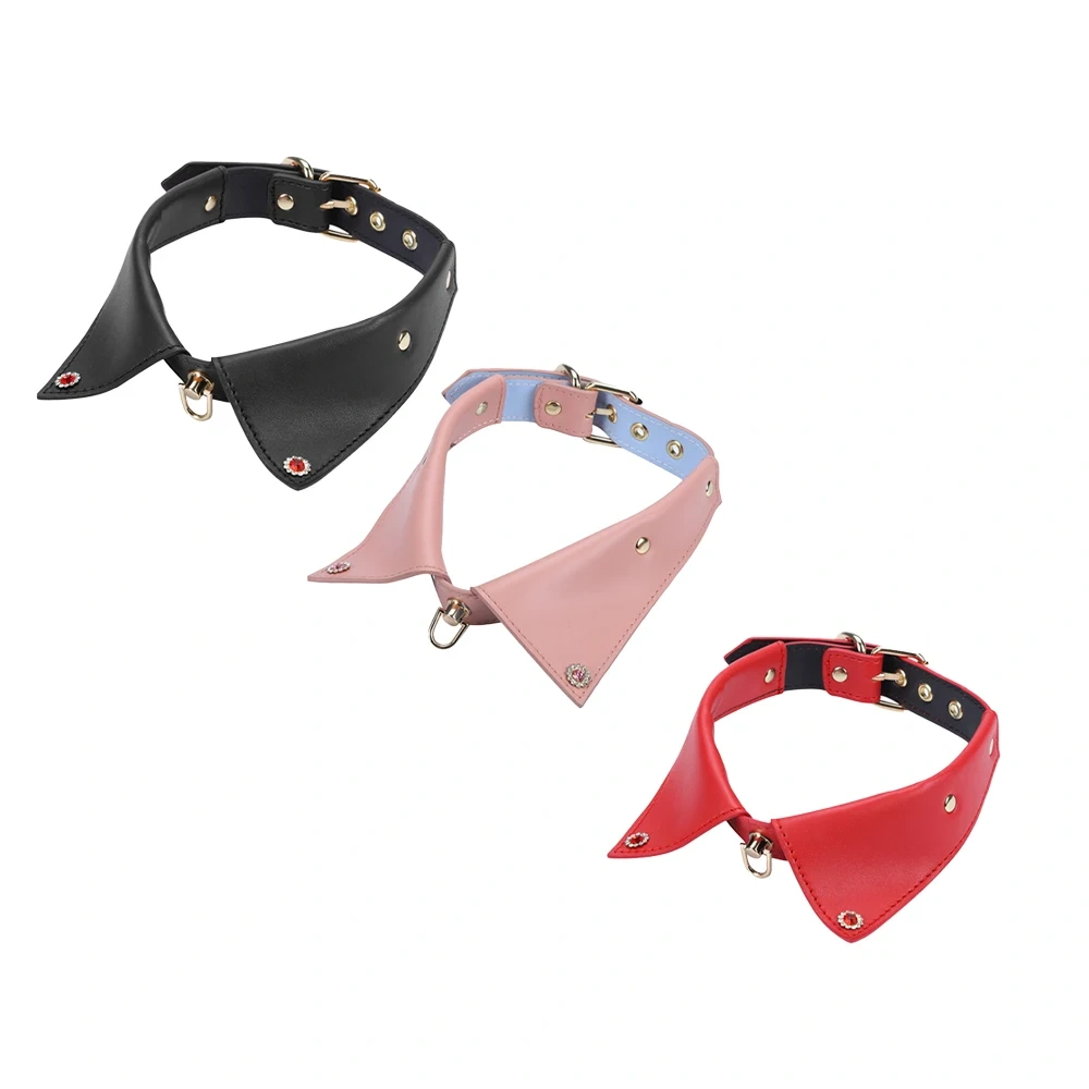 Black Red Pink Colla Bondage Kits with PU Leather Sex Harness Gear for Women's SM Roleplay Toys and Juguetes Sexuales
