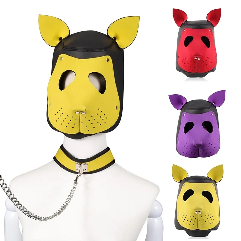 Fox Hood Bondage Gear PU Leather Adult Sex Toys Adult Juguetes Sexuales BDSM Set with Mask SM Suit