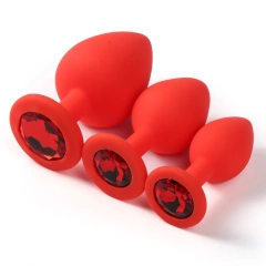 Red silicone+Red Jewel