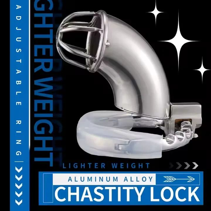 Adjustable Half Open Chastity Cage for Men Adult SM Bondage Gear and Sex Toys for BDSM Sessions