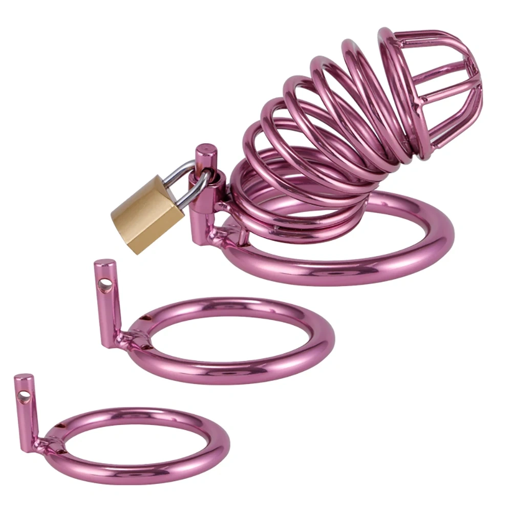 Stainless Steel Male Chastity Device Penis Lock Chastity Cage Sex Toy BDSM Gear for Men's Bondage Play