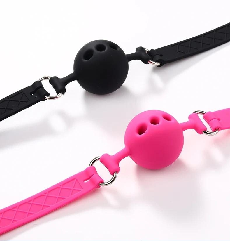 Bondage Gear in Pink Black for Women Wholesale Sale of Mouth Gag Ball BDSM Sex Toys Juguetes Sexuales