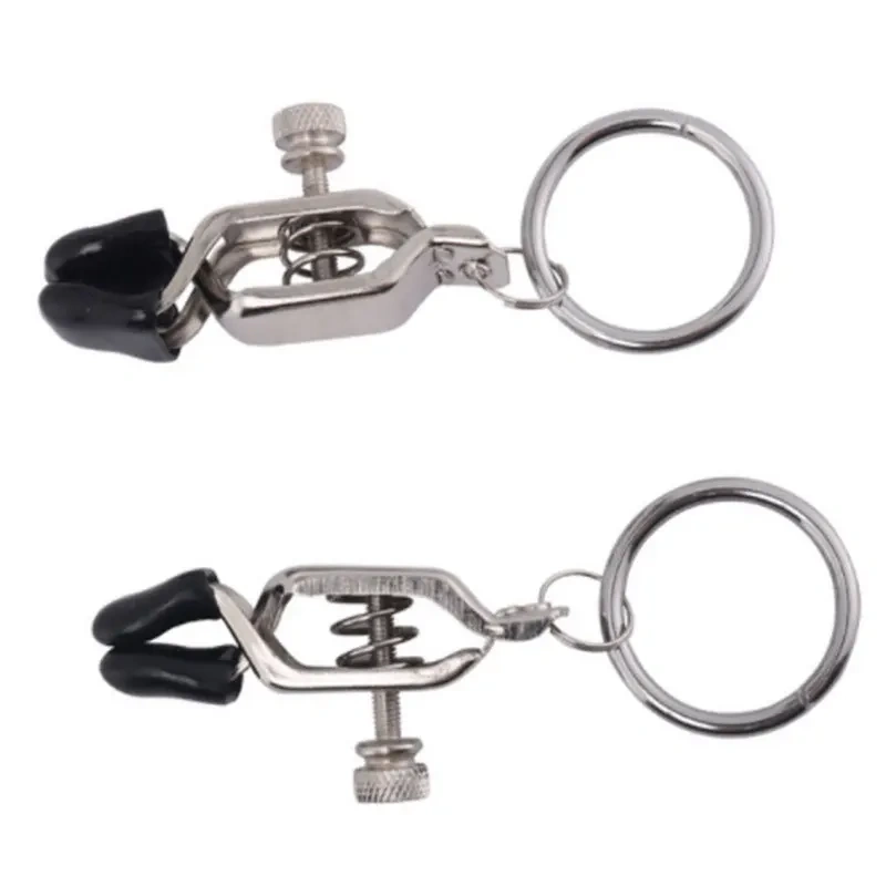 Stainless Steel Nipple Toys for Women Metal Nipple Clamps with Round Ring BDSM-SM Sex Toys Bondage Gear Juguetes Sexuales