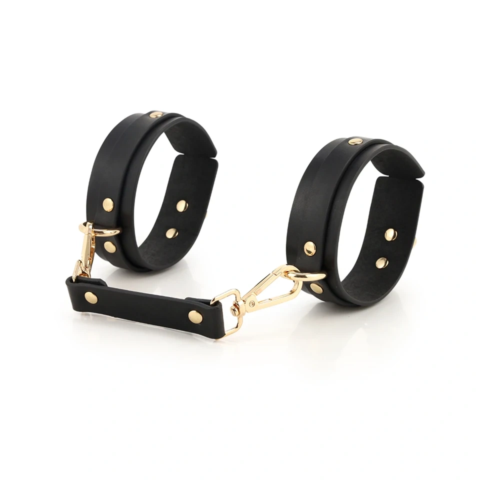 9pcs Real Leather Adult Bondage Gear Set BDSM Sex Toy Kit for Men and Women Handcuff Bondage Suit Juguetes Sexuales
