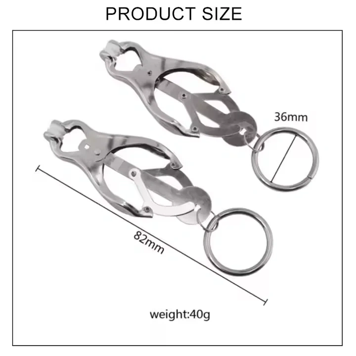 BDSM Nipple Clamps with Ring Sexy Jewelry & Breast Clamp Sex Toys for Women Juguetes Sexuales