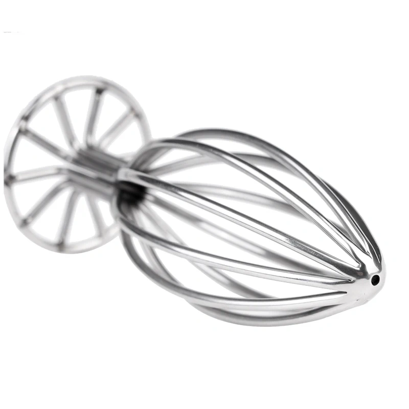 Adult Anal Sex Toys Set Stainless Steel Round Base Hollow Butt Plug with Convenient Round Base Design