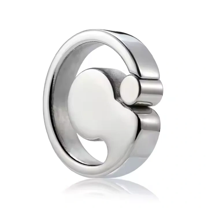 Stainless Steel Male Chastity Device Ball Stretcher Metal Cock Ring