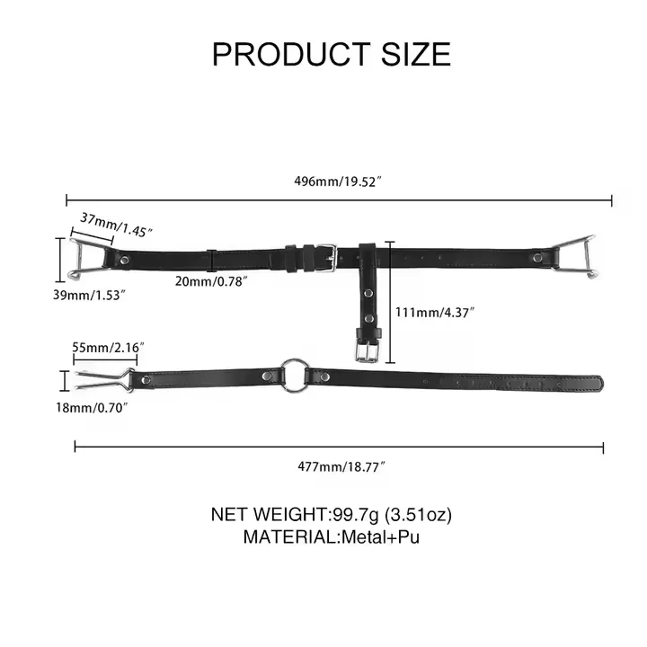 Bondage Gear Stainless Steel BDSM Sex Toys Nose Hook and Mouth Clamps