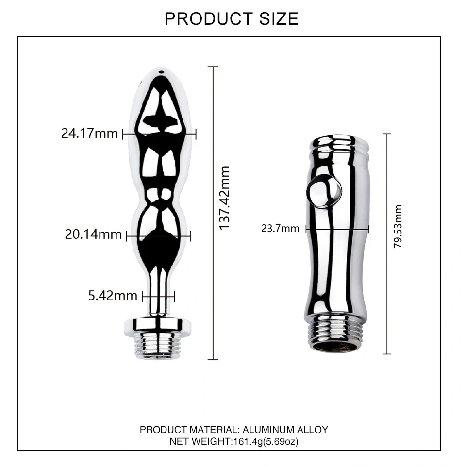 Thumb-Shaped Stainless Steel Anal/Vaginal Enema Shower Head Plug Adult Sex Toys Juguetes Sexuales Juguetes Sexuales