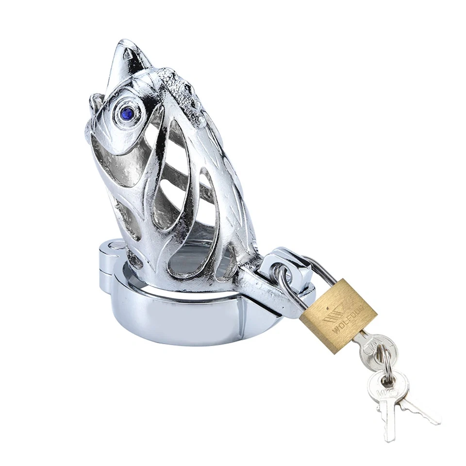 Stainless Steel Zodiac Chicken Chastity Cage Male Sex Toy Penis Lock Device BDSM Toys for Men