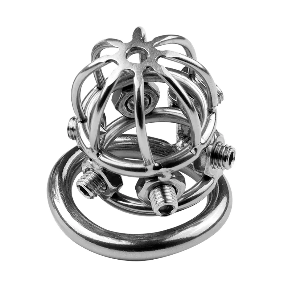 Stainless Steel Penis Lock Chastity Cage Sex Toys for Men BDSM Gear for SM Games and Bondage Play