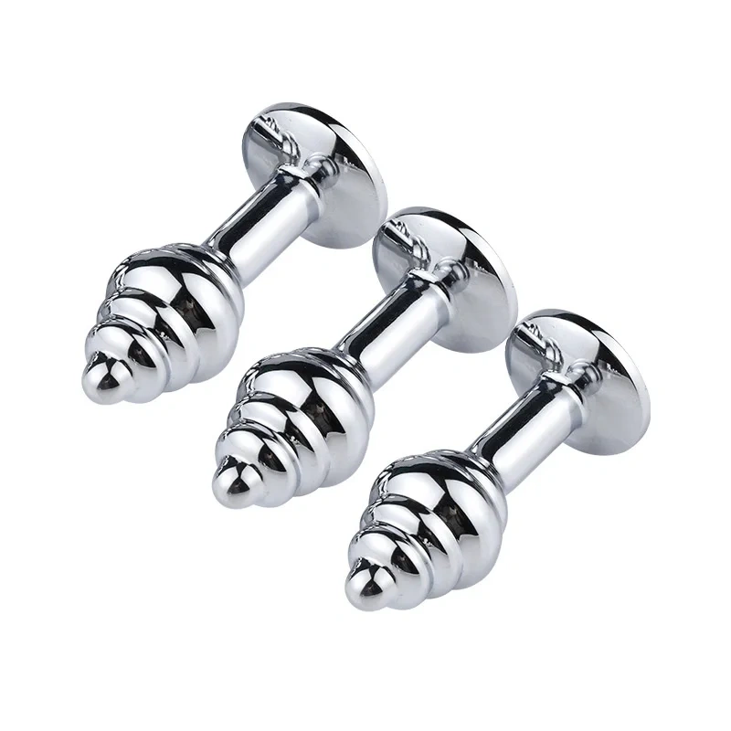 Mini Spiral Stimulation Round Base Anal Plug Jewel Sex Toys for Women and Men Anal Toys for Adults