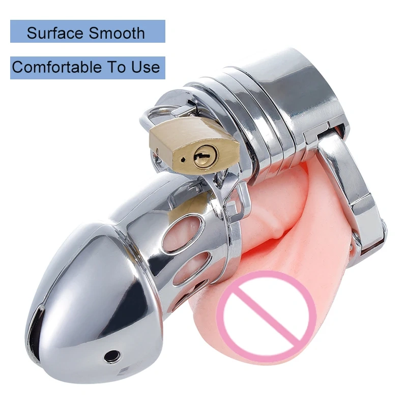 Adjustable Zinc Alloy Male Chastity Cage Toys and Bondage Gear for Men Sex Toys and Juguetes Sexuales for SM Play