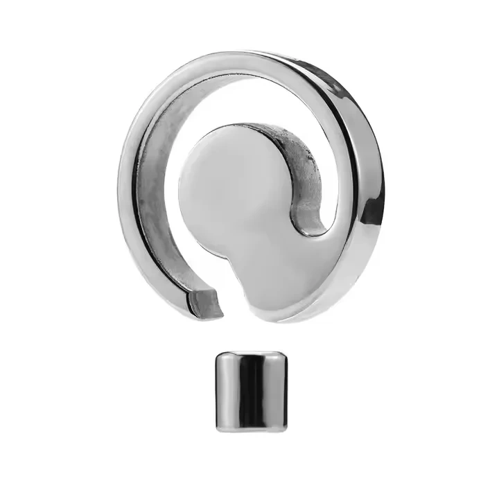 Stainless Steel Male Chastity Device Ball Stretcher Metal Cock Ring