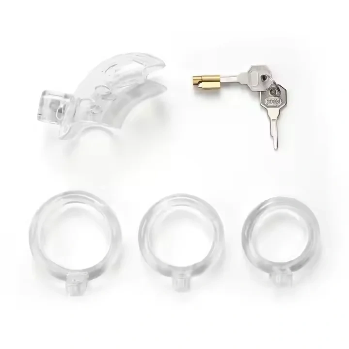 Stainless Steel 3-Ring Chastity Device Penis Lock Chastity Cage Cock Cage Sex Toys for Men BDSM Products