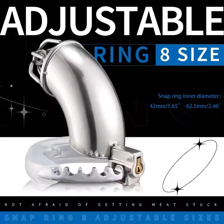 Adjustable Half Open Chastity Cage for Men Adult SM Bondage Gear and Sex Toys for BDSM Sessions