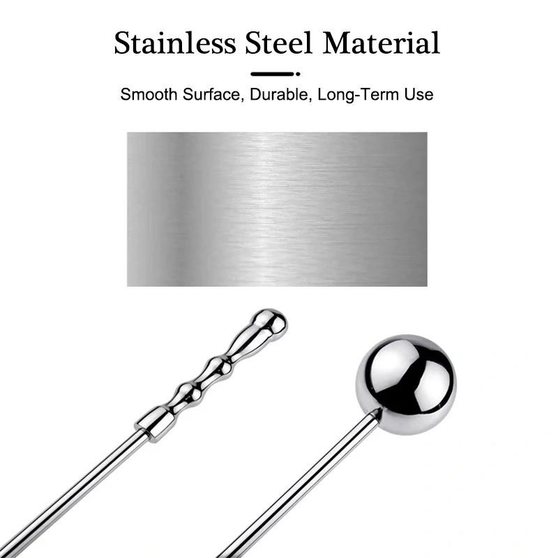 Stainless Steel Anal Plug with Long Handle 3 Ball Size Metal Butt Plug Sex Toys for Men Juguetes Sexuales Anal
