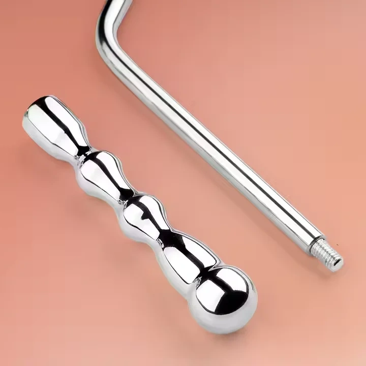 Double-Headed Stainless Steel Anal Hook with Two Balls Adult Sex Toys for Women and Men BDSM Bondage Gear Juguetes Sexual