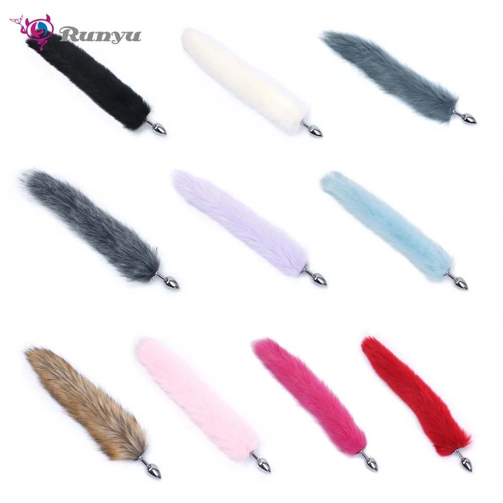 Long Fox Tail Butt Plug Anal Sex Toys for Women Cosplay Inspired Colorful Sex Toys Juguetes Sexuales